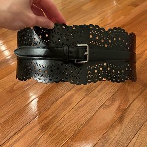 Alaia Corset Belt High Waisted Bustier Belt Black, Size 90  1580$ MSRP